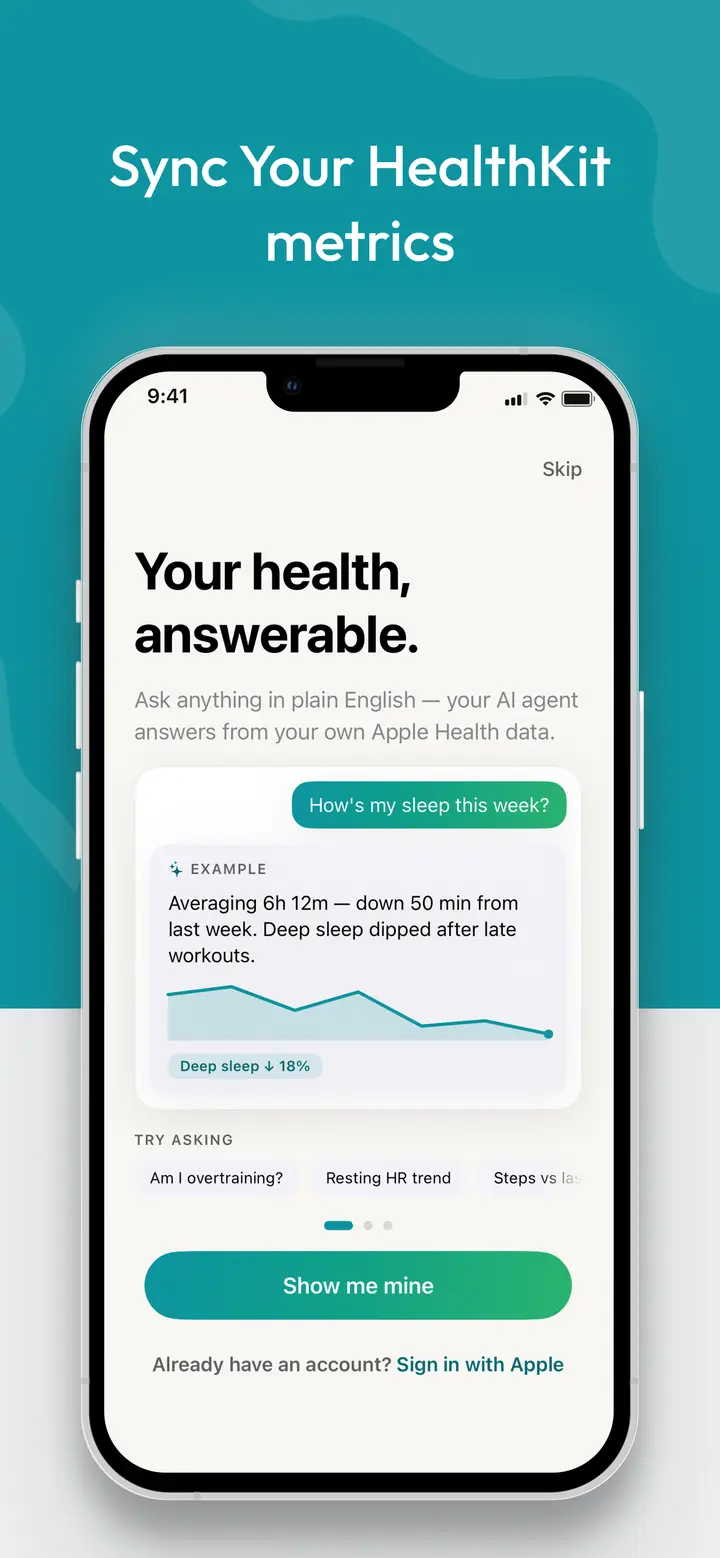 HealthAPI screenshot 1