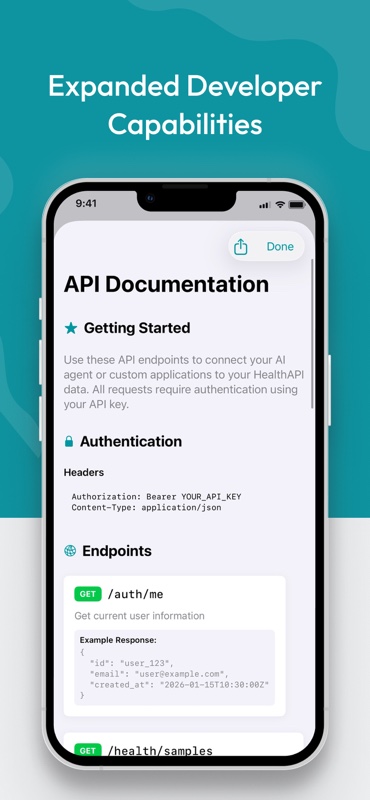 HealthAPI screenshot 7